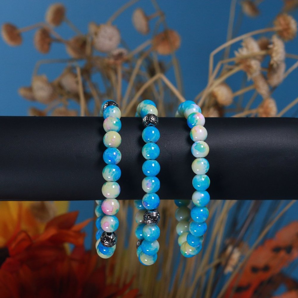 Hand beaded bracelet by Angela Lopez